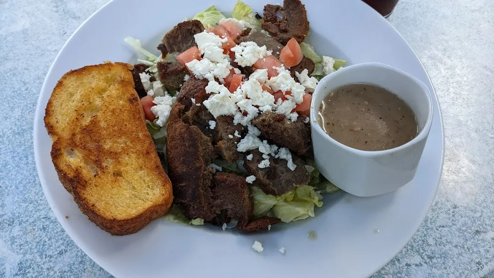 Greek Salad with Gyro Meat